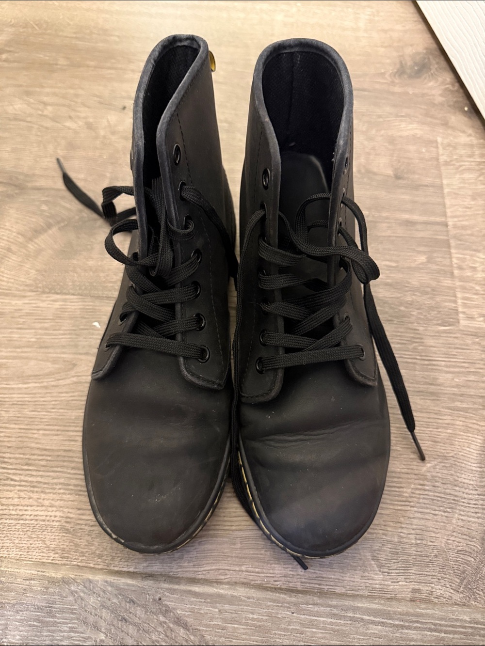 Dr. Martens Black Lace-Up Leather Ankle Boots